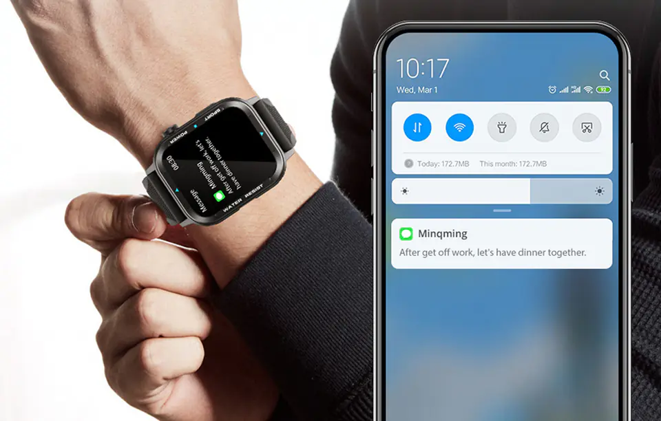 Smartwatch Colmi M41 (srebrny)
