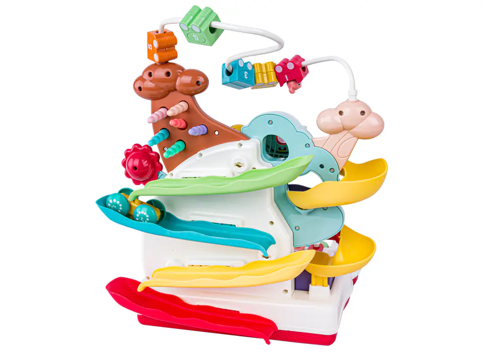 Wielofunkcyjna, Edukacyjna Zabawka Dla Dzieci, Cymbałki, Zjeżdżalnia, Pałąk, Magnetyczny Dzięcioł Interaktywna