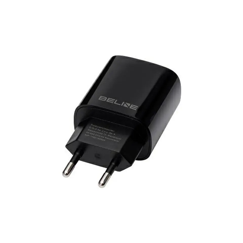 Beline Ład. siec. 1x USB-C 20W + kabel USB-C czarna /black PD 3.0  BLNCB20C