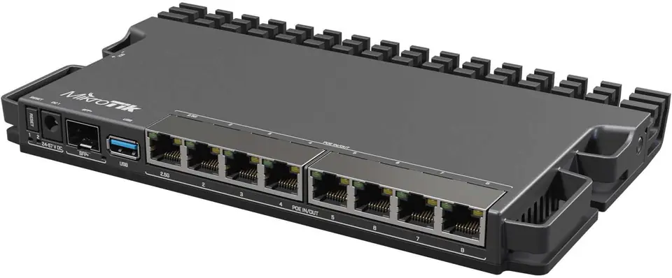 MikroTik RouterBOARD RB5009UPr+S+IN No Wi-Fi, Router Switch, Rack Mountable, 10/100/1000 Mbit/s, Ethernet LAN (RJ-45) ports 7, M