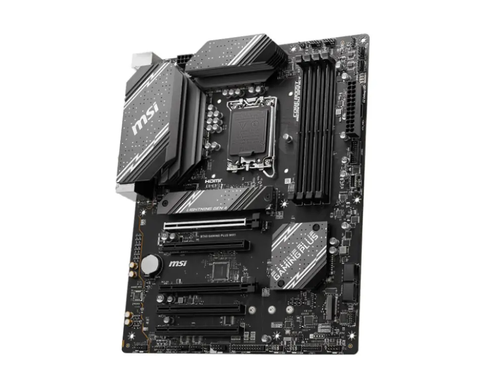 MSI B760 B760 GAMING PLUS WIFI Carte Mère, ATX - Pour Processeurs Intel  Core 14e, 13e & 12e Génération, LGA 1700 - DDR5 Memory Boost 6800+MHz/OC,  Slots PCIe 4.0 x16, Slots M.2