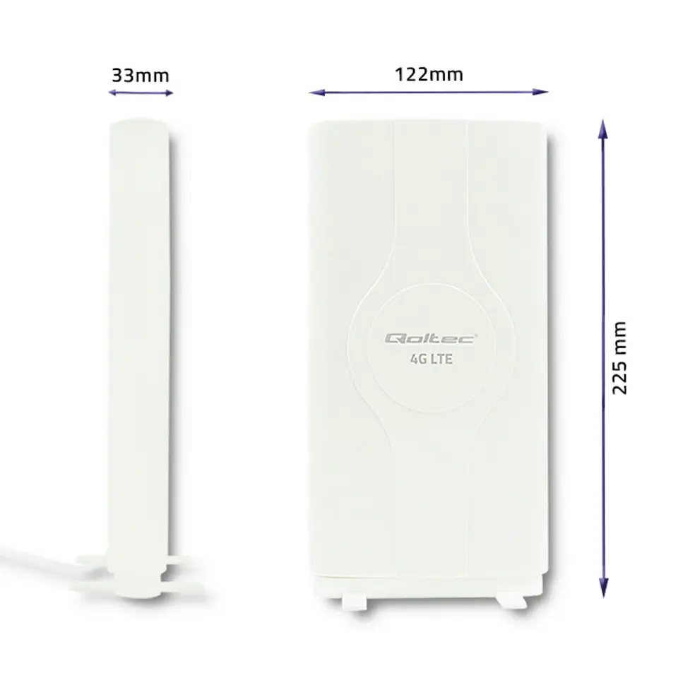 Antena 4G LTE, Qoltec, 18 dBi, exterior 