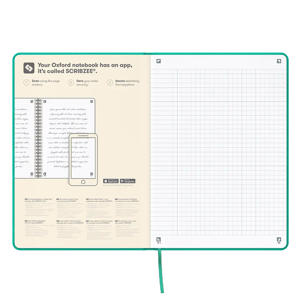 Notatnik Signature A5 80k 90g kratka mix kolorów 400154868 OXFORD