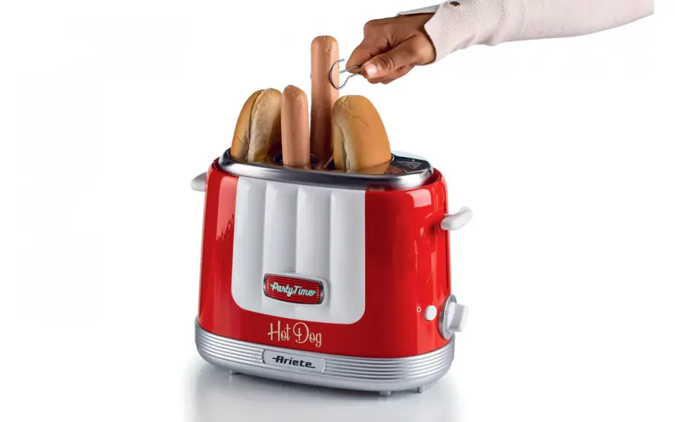 Party Time hot dog maker Ariete Red