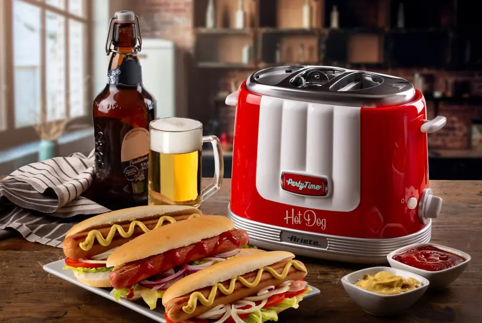 Party Time hot dog maker Ariete Red