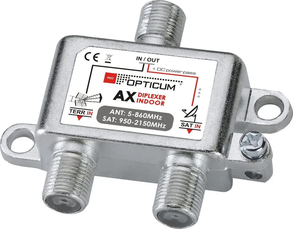 Sumator AX Diplexer zwrotnica HQ Series Sat + DVB-T