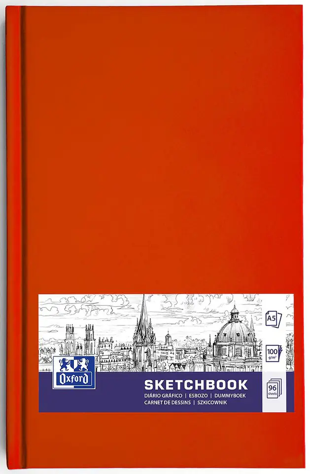 Szkicownik Sketchbook szyty A5 96k 100g mix kolorów 400152621 OXFORD