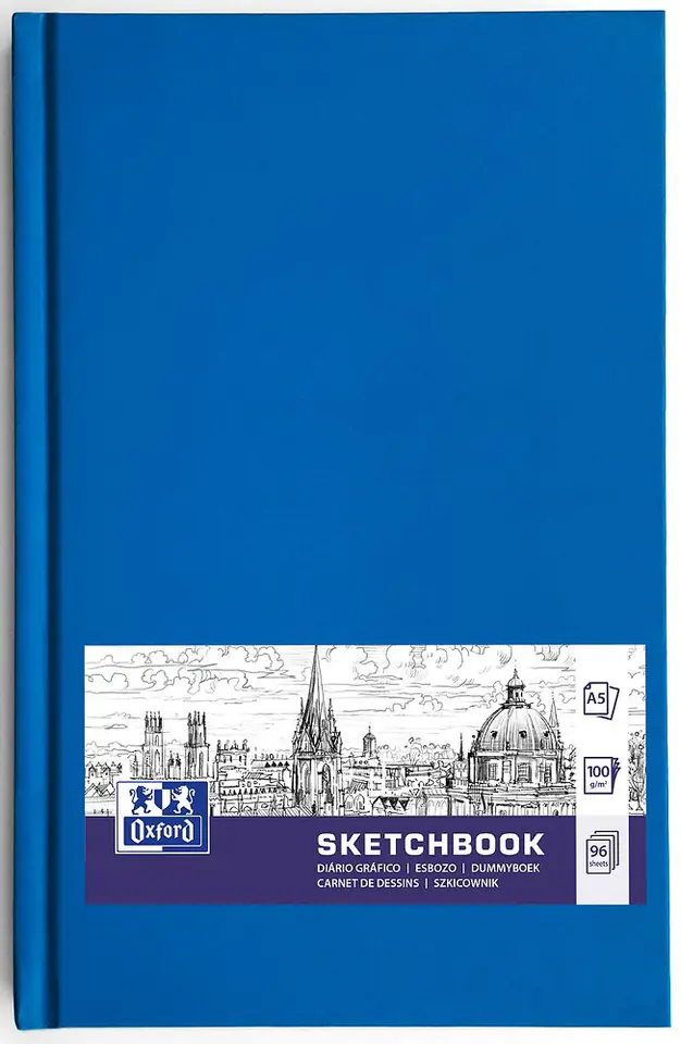 Szkicownik Sketchbook szyty A5 96k 100g mix kolorów 400152621 OXFORD