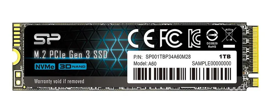 シリコンパワー M.2 SSD 1TB NVMe／PCIe