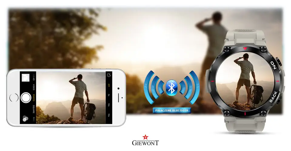 Smartwatch GIEWONT Pionier GPS GW460-3 - Light Stone