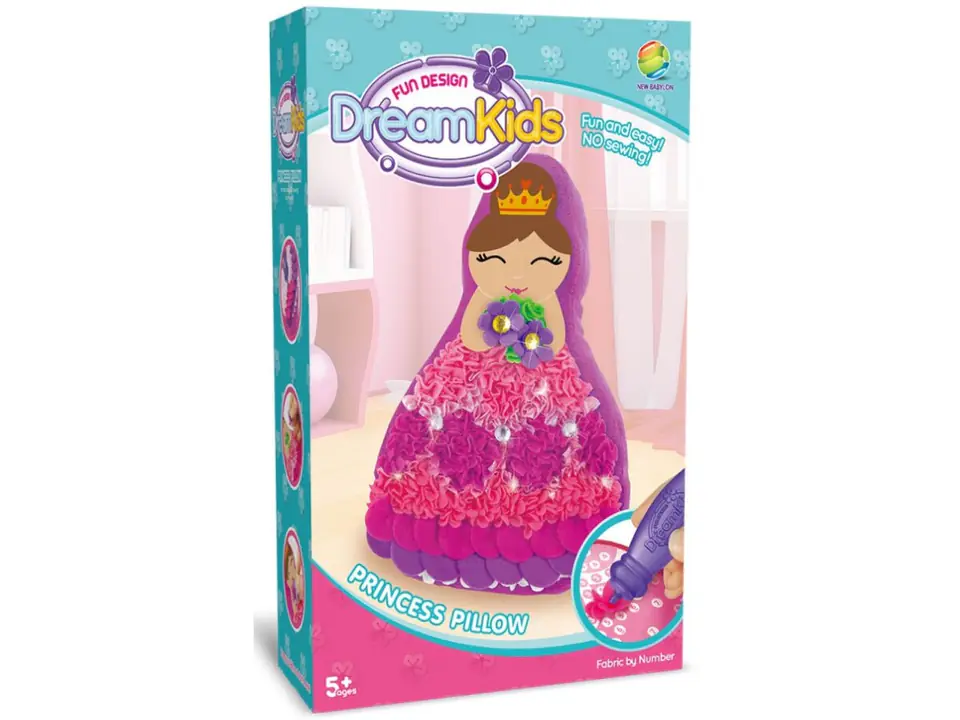 Kreatywny Zestaw Wyszywanka, Maskotka, Pluszak Do Szycia, Poduszka Do Ozdobienia DIY KSIĘŻNICZKA KRÓLEWNA
