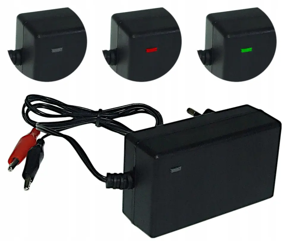 Akumulator Motocyklowy Moretti żelowy AGM 12V 4Ah + Ładowarka 1A Multi-LED+