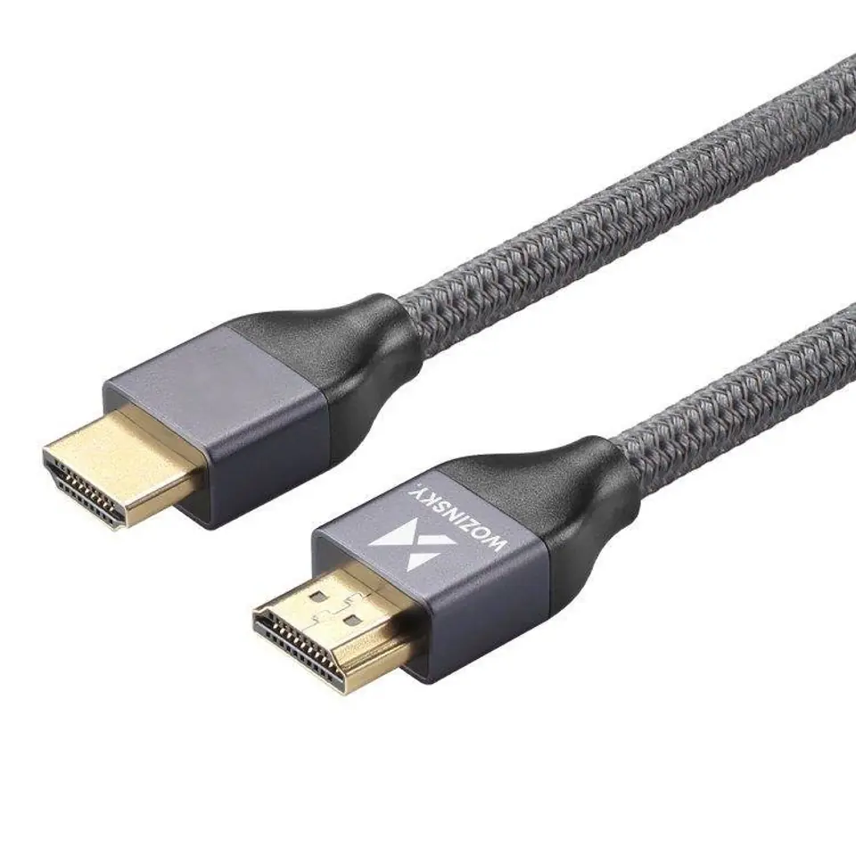 Przód i tył wtyczki w kablu HDMI 2.1 Wozinsky