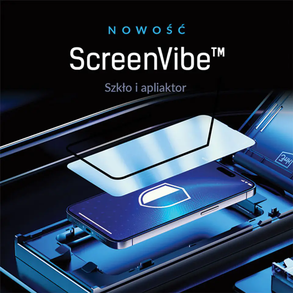 3MK ScreenVibe iPhone 12 Pro Max 6.7"Szkło hartowane z aplikatorem 5szt