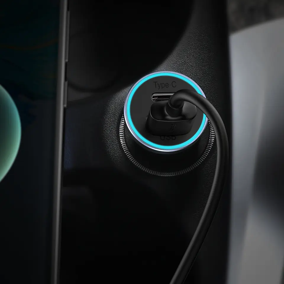 Baseus Golden Contactor Max szybka ładowarka samochodowa 2x USB 60 W Quick Charge ciemnoszary (CGJM000013)