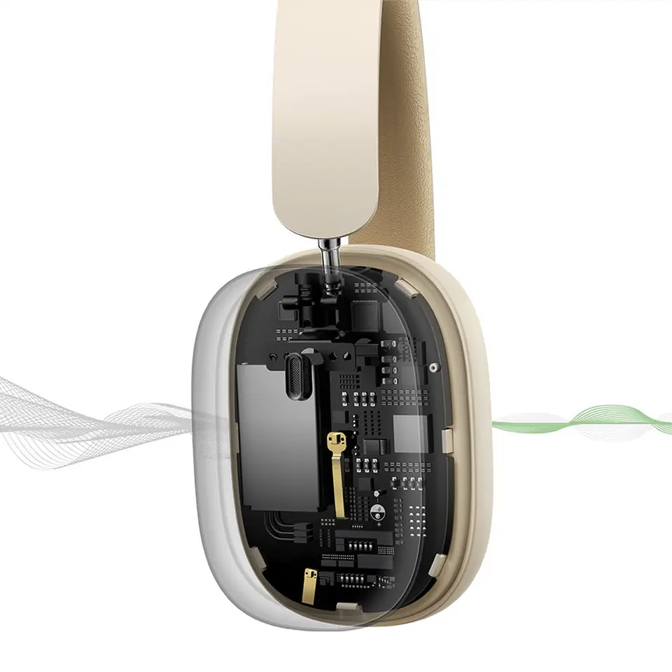 Baseus Bowie H1 słuchawki bezprzewodowe Bluetooth 5.2 ANC biały (NGTW230002)