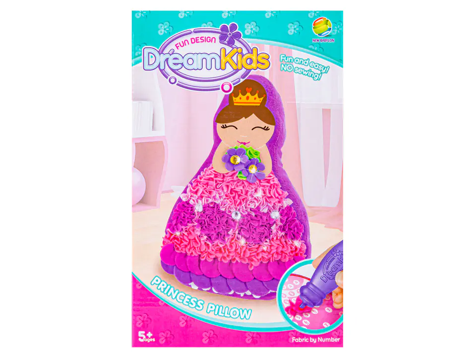 Kreatywny Zestaw Wyszywanka, Maskotka, Pluszak Do Szycia, Poduszka Do Ozdobienia DIY KSIĘŻNICZKA KRÓLEWNA