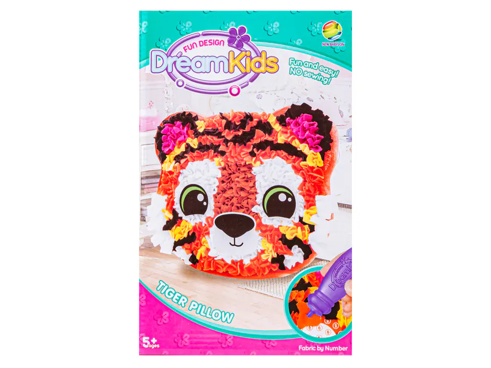 Kreatywny Zestaw Wyszywanka, Maskotka, Pluszak Do Szycia, Poduszka Do Ozdobienia DIY TYGRYSEK