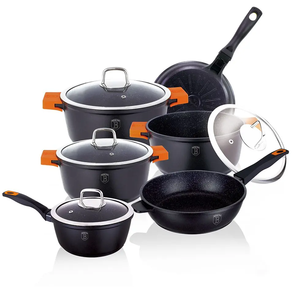 Berlinger Haus Cookware Set With Durable And Easy-to-clean Pots