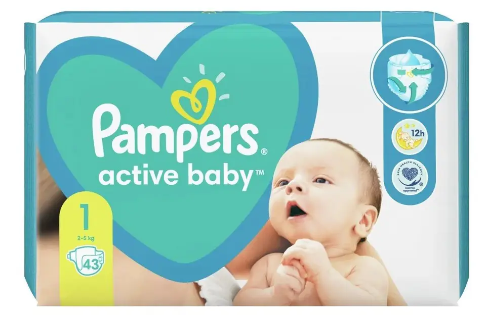 Pampers store active newborn