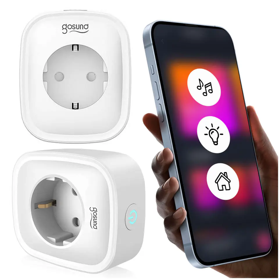 Tomada Inteligente GOSUND SP1-H Wifi 2 Unidades Homekit