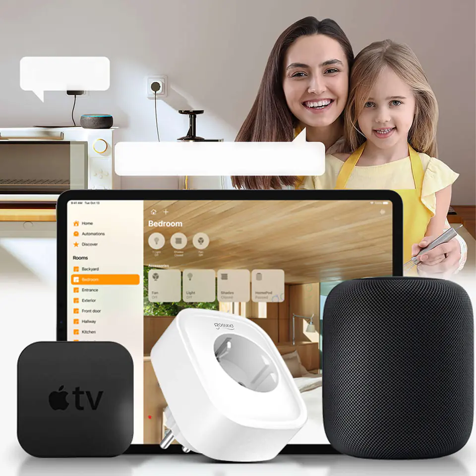 Tomada Inteligente GOSUND SP1-H Wifi 2 Unidades Homekit