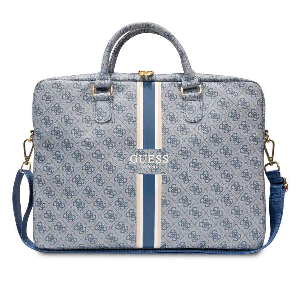 Guess Torba GUCB15P4RPSB 16" niebieski/blue 4G Printed Stripes