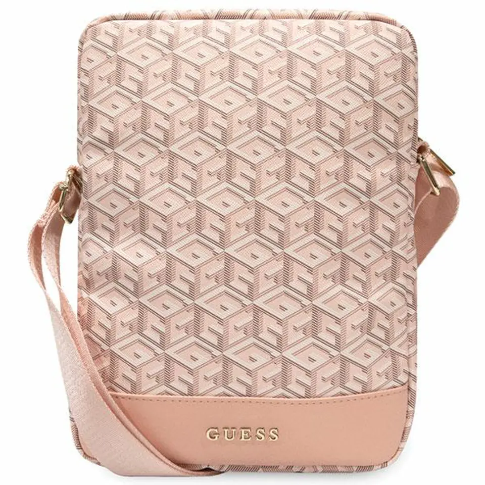 Guess Torba GUTB10HGCFSEP 10" różowy/pink GCube Stripe Tablet Bag