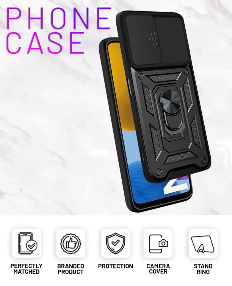 Etui Alogy Camshield Stand Ring z osłonką na aparat do Samsung Galaxy M52