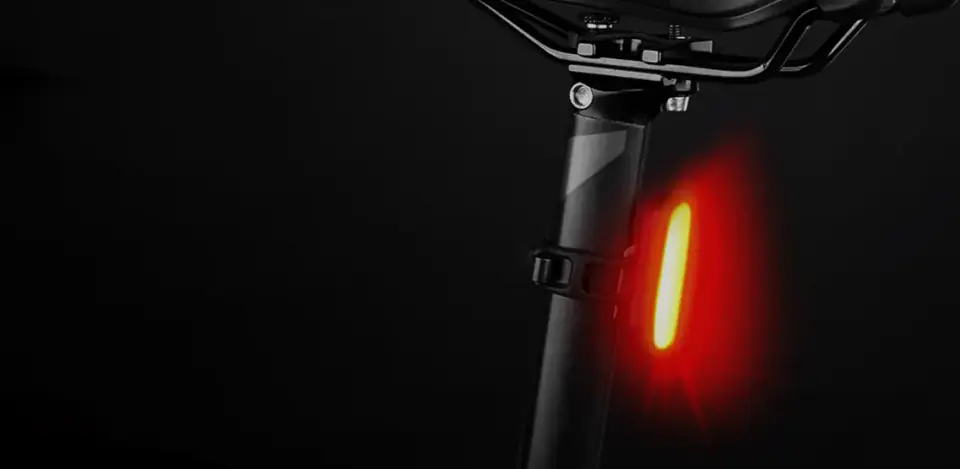 Mocna lampka rowerowa tylna LED USB Alogy światło oświetlenie wodoodporne na rower Czerwone