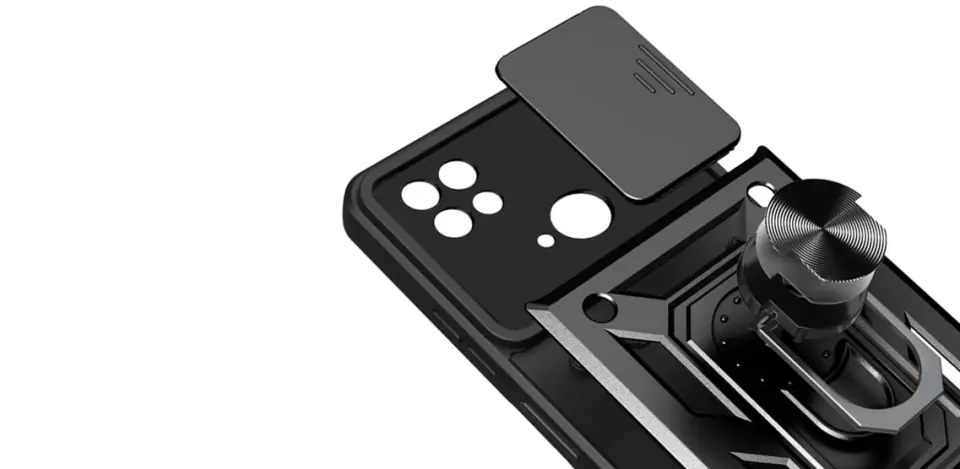 Etui Alogy Camshield Stand Ring z osłonką na aparat do Xiaomi Redmi 10c