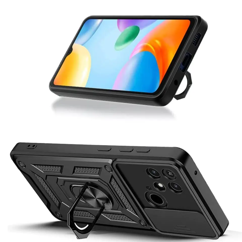 Etui Alogy Camshield Stand Ring z osłonką na aparat do Xiaomi Redmi 10c