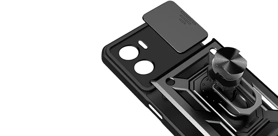 Etui Alogy Camshield Stand Ring z osłonką na aparat do Oppo A57 5G / A77 5G