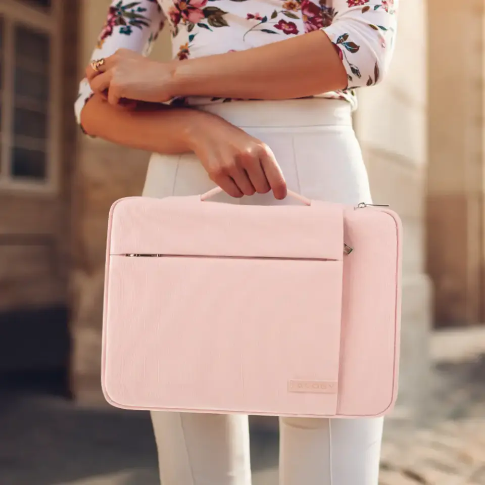 Etui torba na laptopa, MacBook Air Pro 13.3 cala Alogy 360 etui pokrowiec ochronny case Różowy