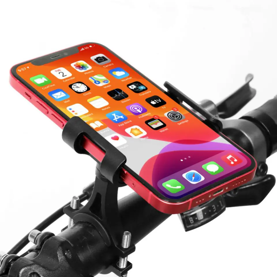 Uchwyt rowerowy Alogy Metal Bike Holder do telefonu na kierownicę na rower motor hulajnoga Czarny