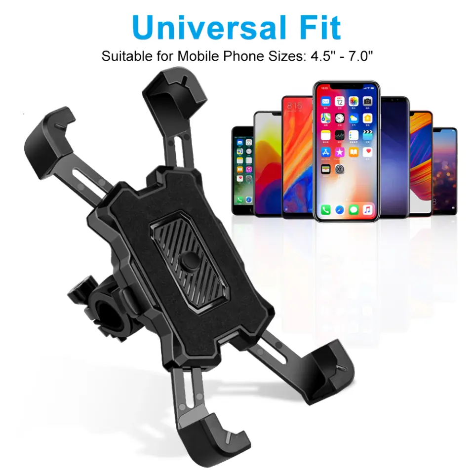 Uchwyt rowerowy Alogy One Touch Bike Holder do telefonu 4.5-7" na kierownicę na rower motocykl hulajnogę Czarny