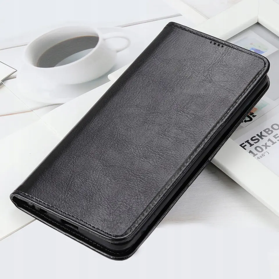 Etui ochronne z klapką skórzany portfel Alogy Wallet Case obudowa na telefon do Samsung Galaxy A34 5G Czarne