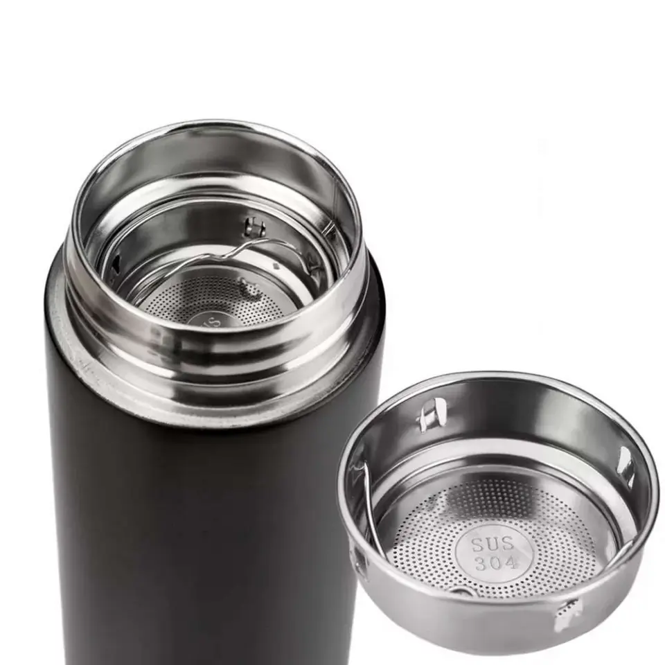 Kubek termiczny termos Smart Butelka LED ZILNER Bidon 500ml Czarny