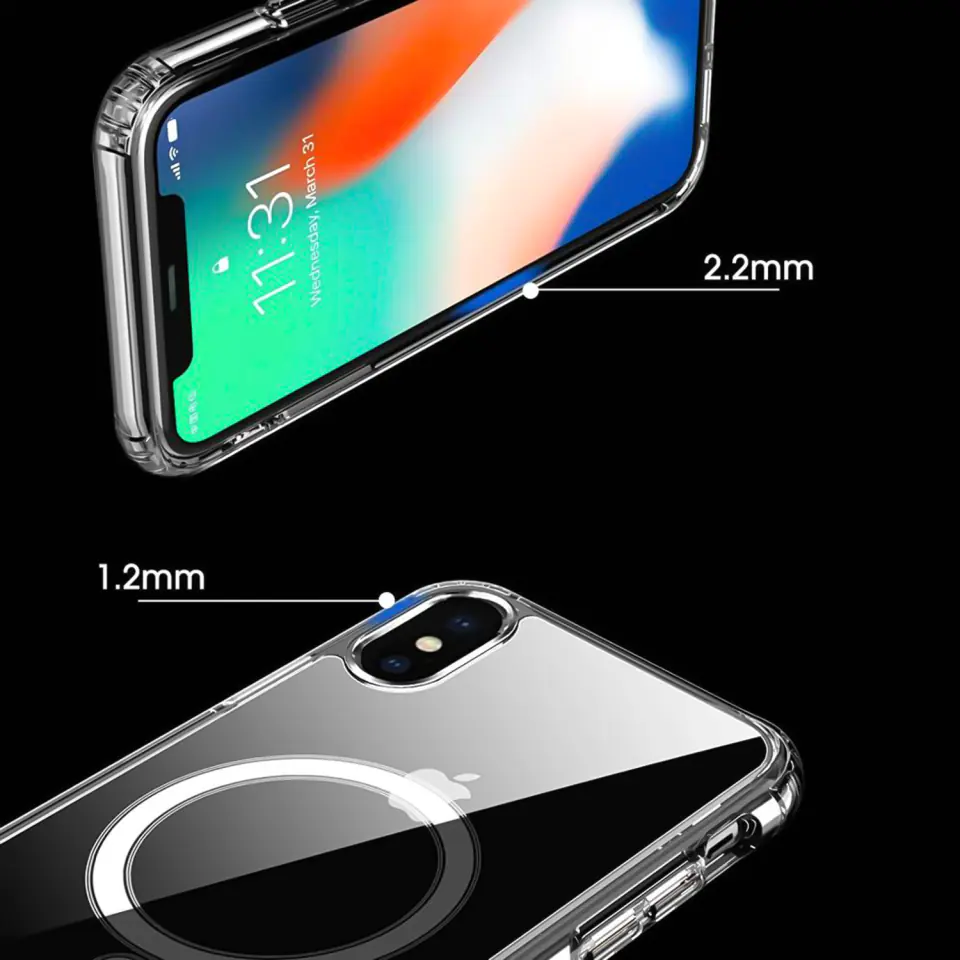 Etui ochronne na telefon Alogy MagSafe Clear Case do Apple iPhone X / XS Przezroczyste