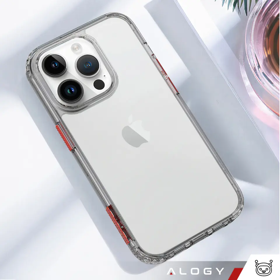 Etui na telefon Alogy Protective Case obudowa ochronna do Apple iPhone 14 Pro Czarno-przezroczyste