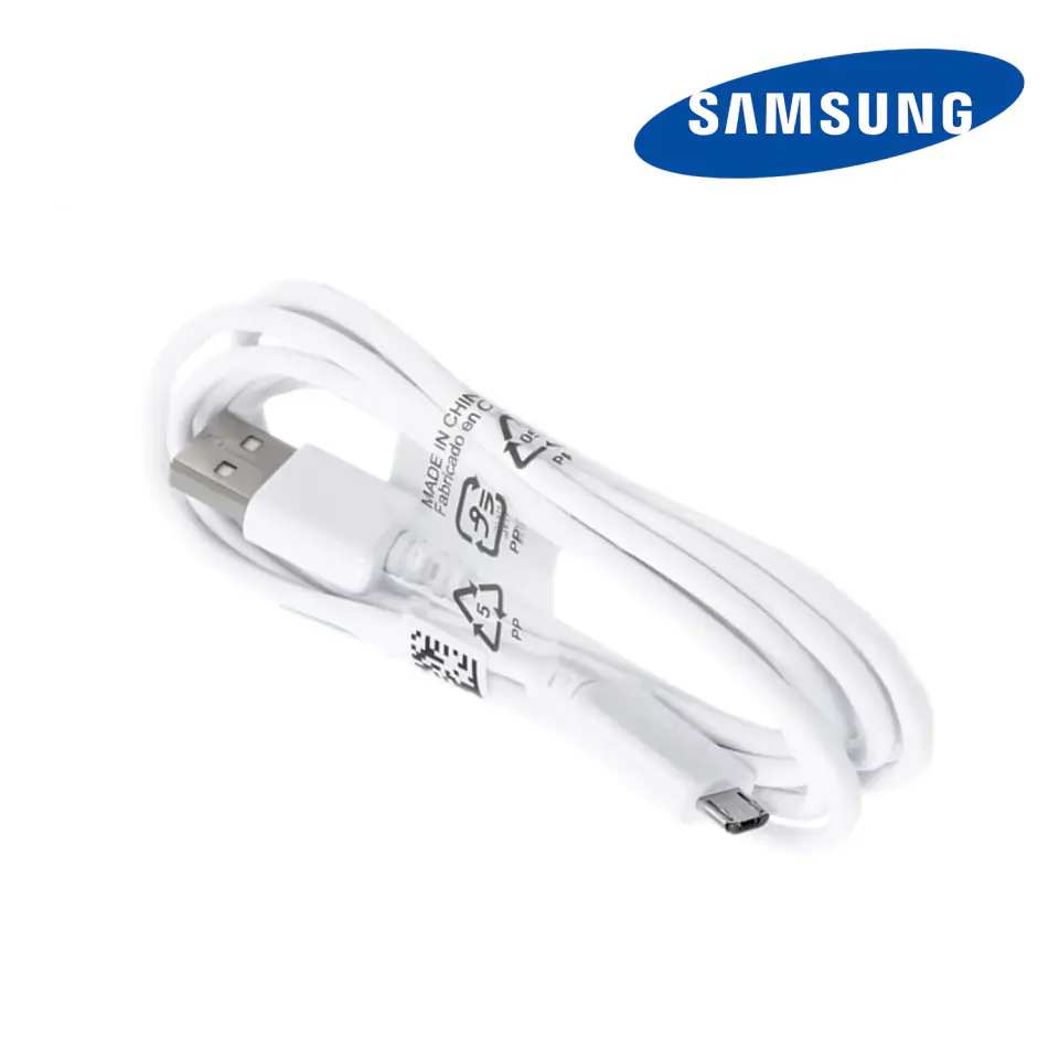 Oryginalny Kabel Samsung micro USB USB-A 2.0 ECB-DU4EWE 1,5m przewód bulk biały