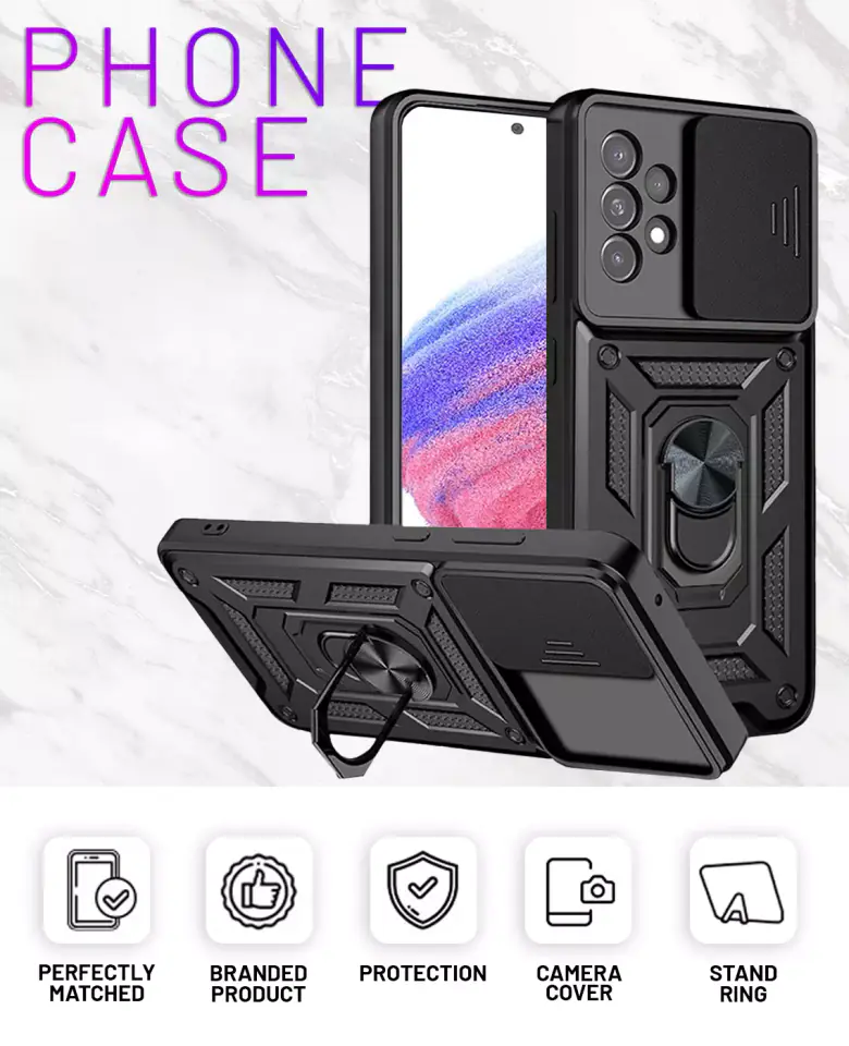 Etui Alogy Camshield Stand Ring z osłonką na aparat do Samsung Galaxy A53 / A53 5G