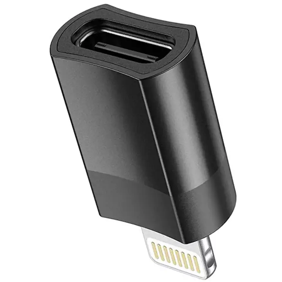 Adapter przejściówka Hoco UA17 USB-C Type C - Lightning Black