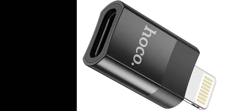 Adapter przejściówka Hoco UA17 USB-C Type C - Lightning Black