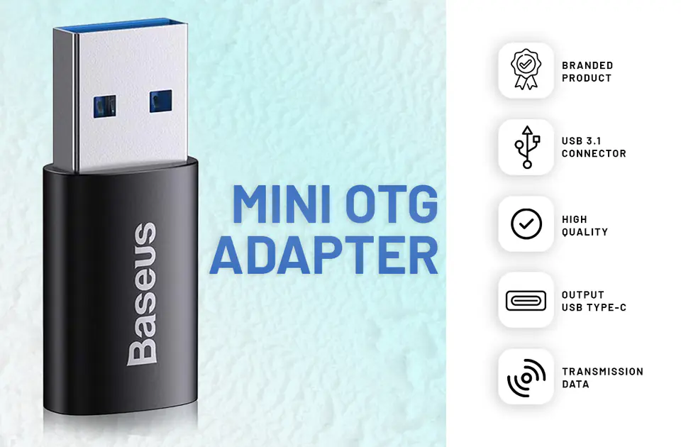 Baseus ZJJQ000001 Adattatore Da USB Type-C a USB 3.1 OTG