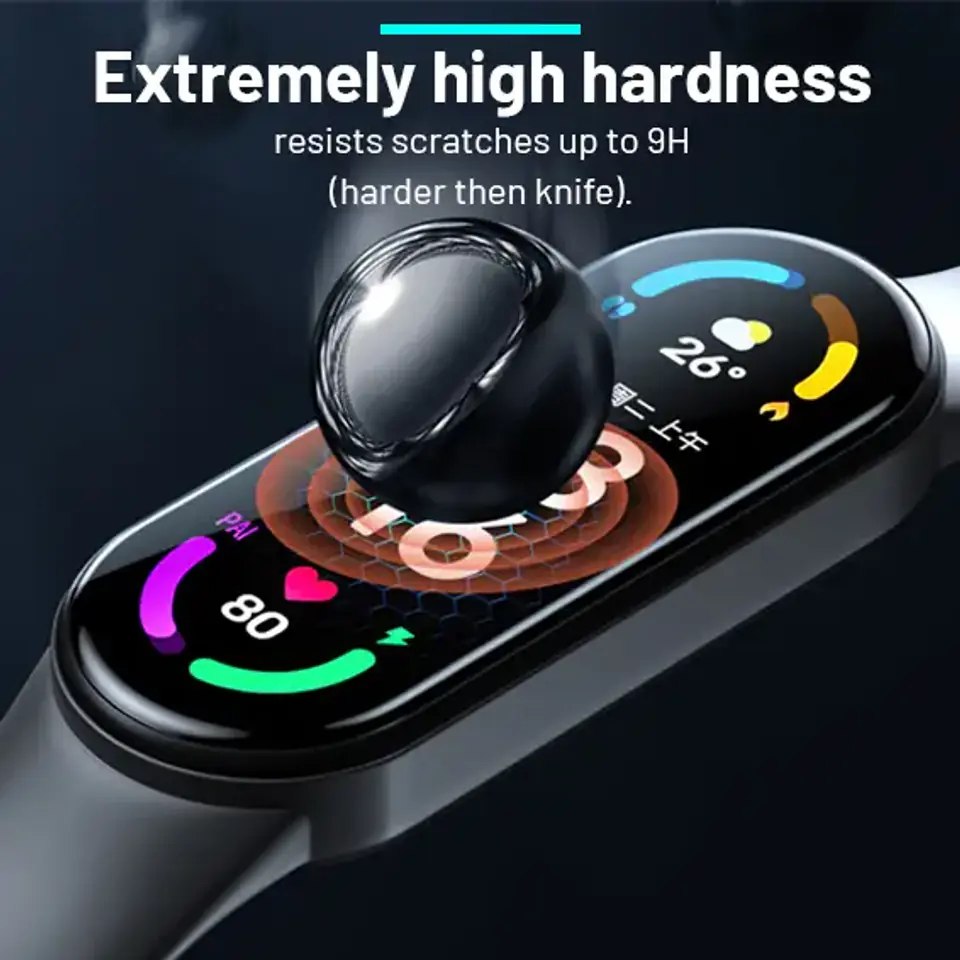 2x Elastyczne Szkło 3D Alogy do Xiaomi Mi Watch S1 Active Global Black