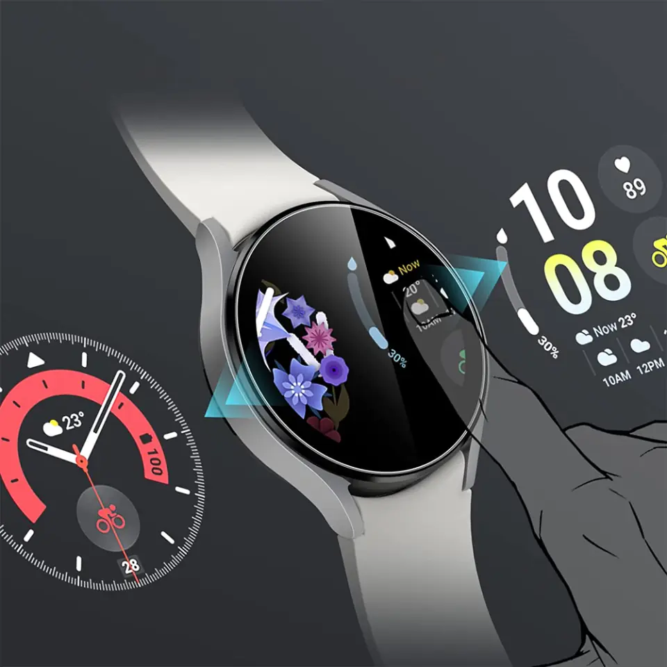 2x Szkło Hartowane ochronne na ekran Alogy do Samsung Galaxy Watch 5 44mm