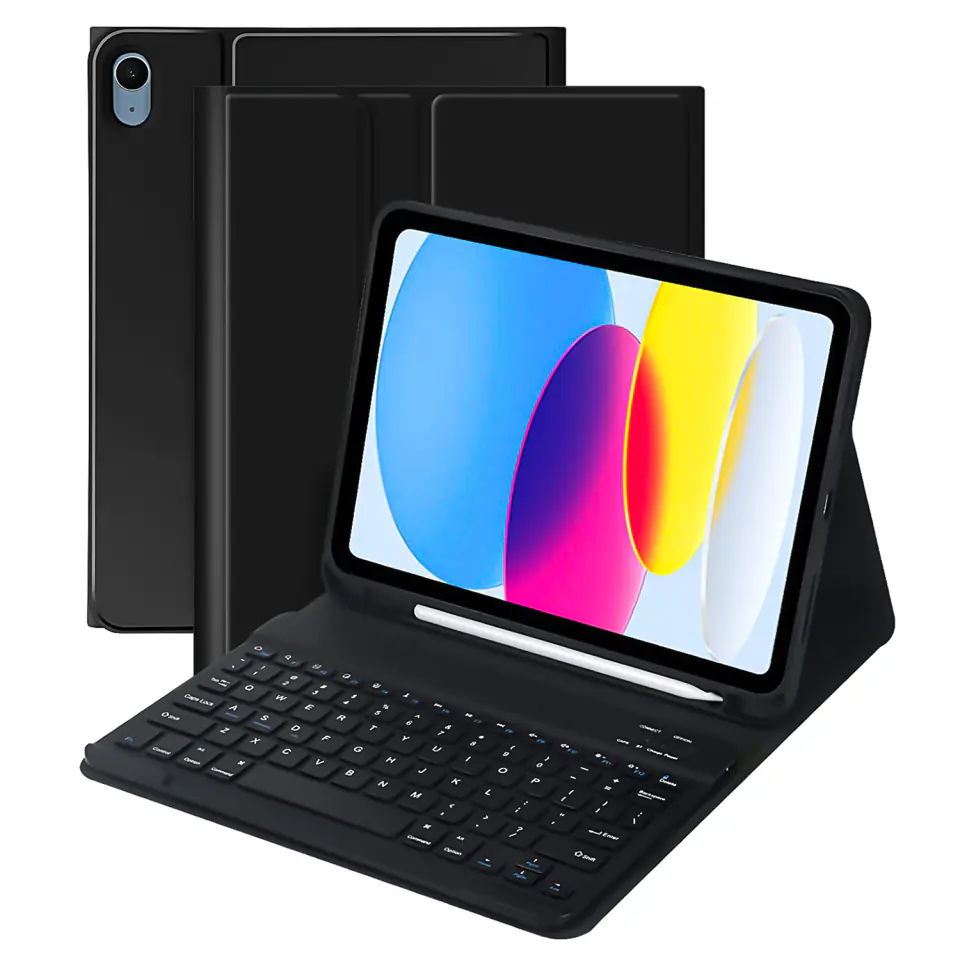 Etui ochronne z klawiatura bezprzewodowa Alogy Keyboard Case z miejscem na rysik do Apple iPad 10.9 2022 Różowe