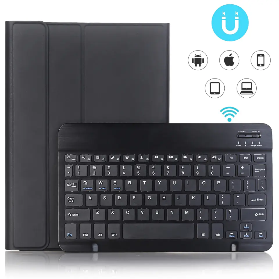 Etui ochronne z klawiatura bezprzewodowa Alogy Keyboard Case z miejscem na rysik do Apple iPad 10.9 2022 Różowe