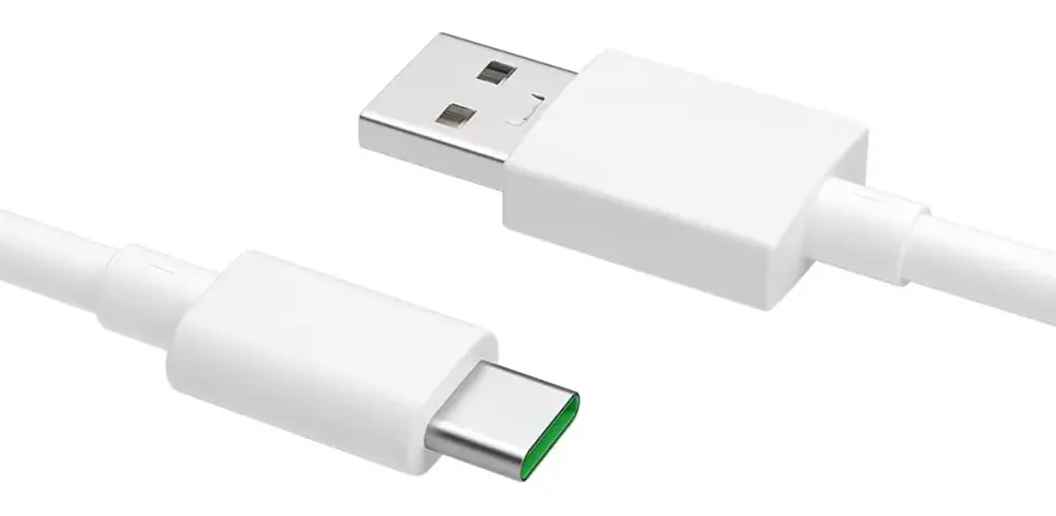 Kabel przewód Oppo DL129 USB do USB-C Type C 1m Biały